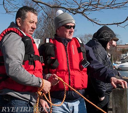 Ice Water Rescue Drill on 2/27/16.  Photo by RFD LT. Lester Millman